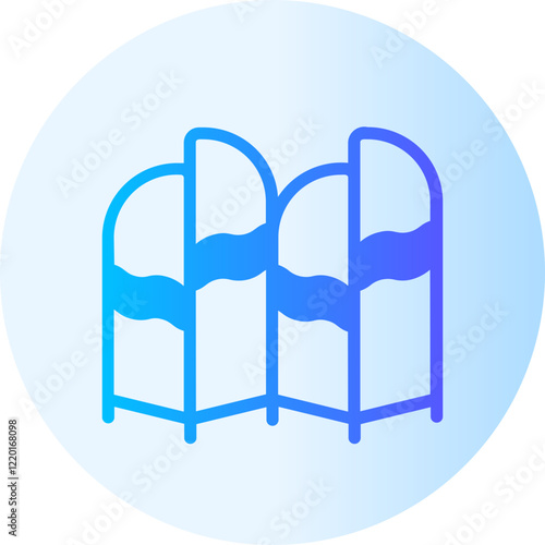 folding screen gradient icon