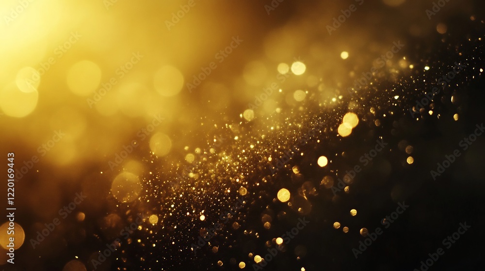 Golden Dust and Sparkle Abstract Background Golden Dust and Sparkle Abstract Background