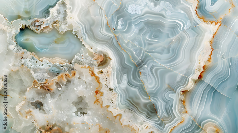 Polished onyx marble with high-resolution, aqua tone emperador marble, generative ai Polished onyx marble with high-resolution, aqua tone emperador marble, generative ai