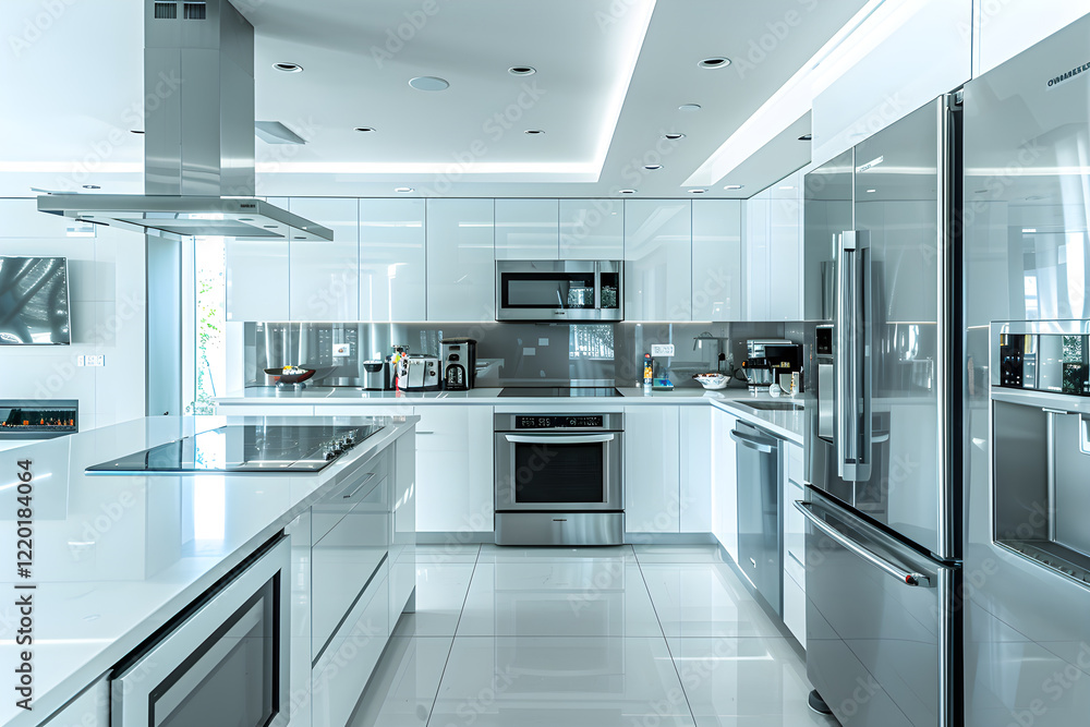 Immaculate Smart Kitchen: The Intersection of Modern Design and High-Tech Appliances Immaculate Smart Kitchen: The Intersection of Modern Design and High-Tech Appliances