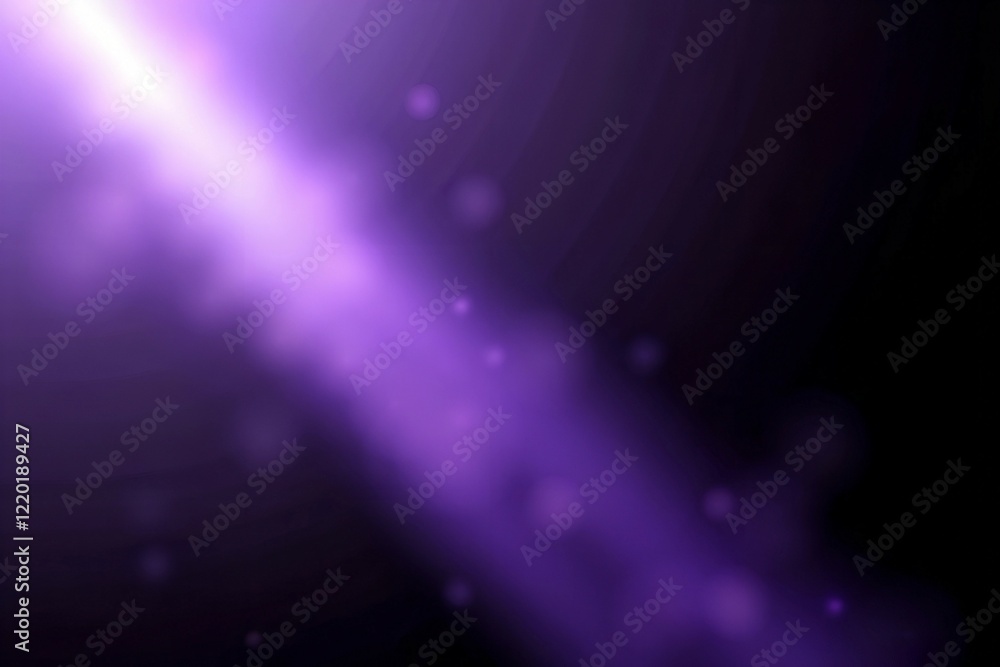 Obraz premium Intense purple beam piercing a dark abstract background.