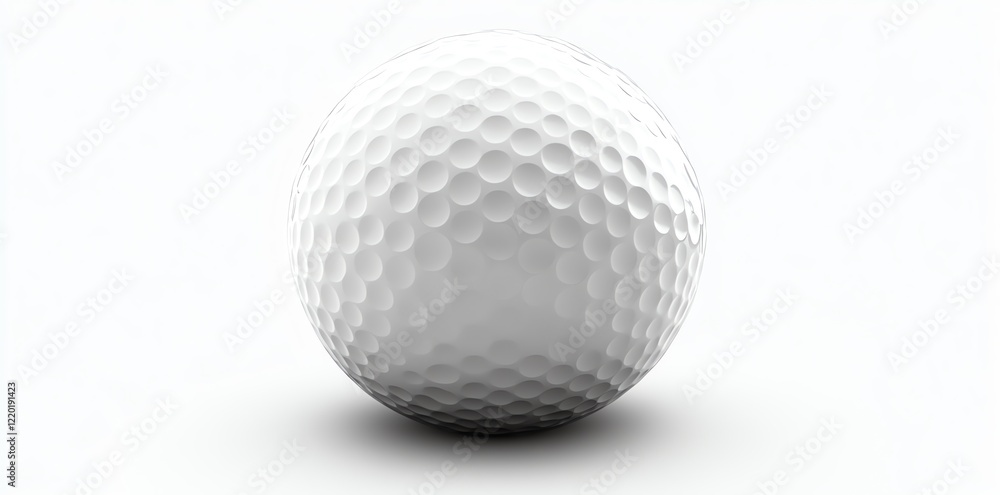 Golf Ball: A Pristine Minimalist Study in White Golf Ball: A Pristine Minimalist Study in White