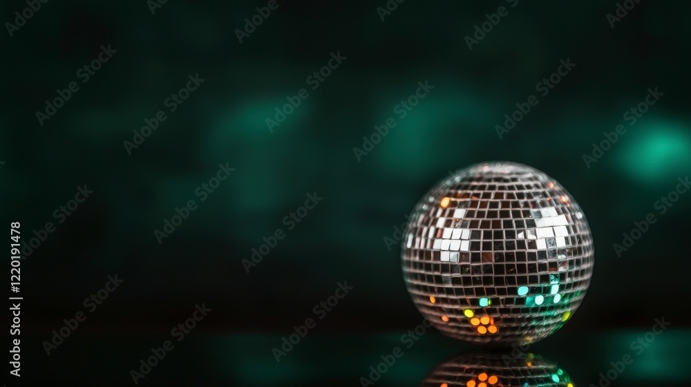 Obraz premium Sparkling Disco Ball Party Lights Nightclub Decor Festive Celebration