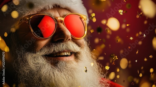 Santa Claus Festive Christmas Cheerful Sunglasses