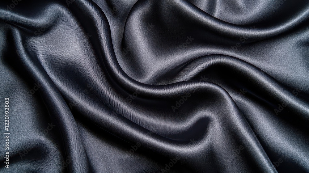 a luxurious black silk fabric cascading in gentle folds with dramatic side lighting creating deep shadows and glossy highlights ultradetailed textile photography a luxurious black silk fabric cascading in gentle folds with dramatic side lighting creating deep shadows and glossy highlights ultradetailed textile photography