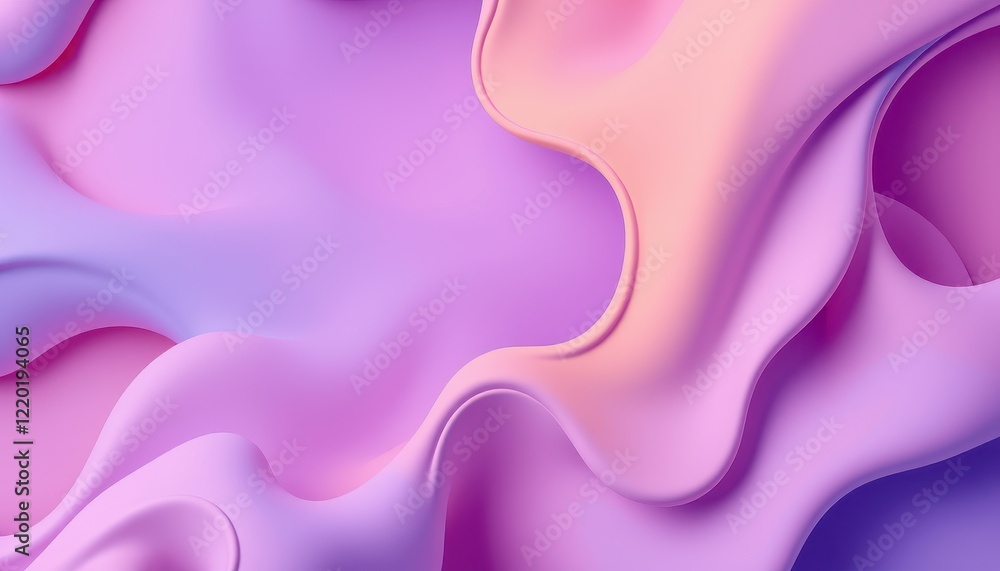 Fototapeta premium Abstract Purple and Pink Fluid Wave Design