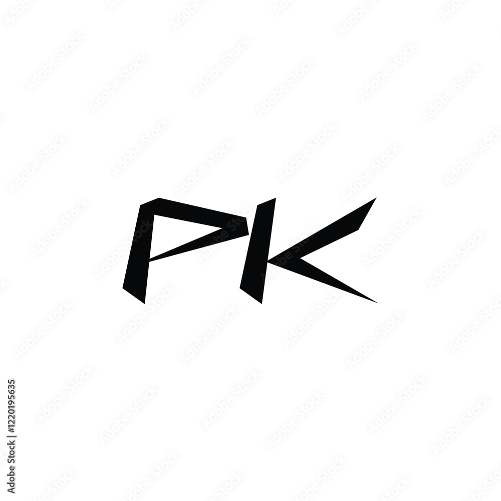 PK monogram logo design letter text name symbol monochrome logotype alphabet character simple logo PK monogram logo design letter text name symbol monochrome logotype alphabet character simple logo