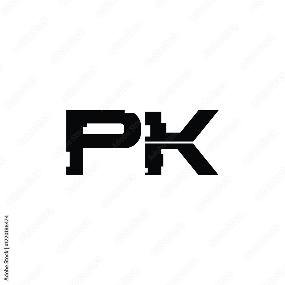 PK monogram logo design letter text name symbol monochrome logotype alphabet character simple logo PK monogram logo design letter text name symbol monochrome logotype alphabet character simple logo