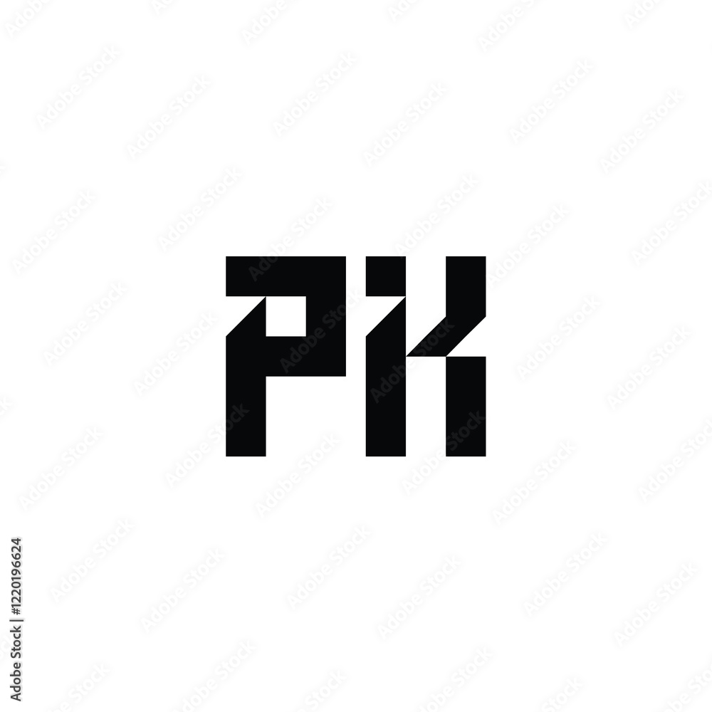 PK monogram logo design letter text name symbol monochrome logotype alphabet character simple logo PK monogram logo design letter text name symbol monochrome logotype alphabet character simple logo