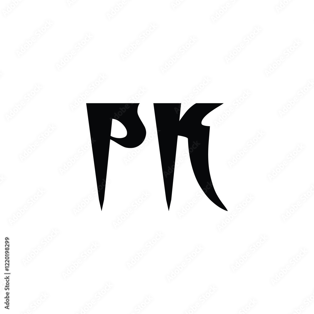 PK monogram logo design letter text name symbol monochrome logotype alphabet character simple logo PK monogram logo design letter text name symbol monochrome logotype alphabet character simple logo
