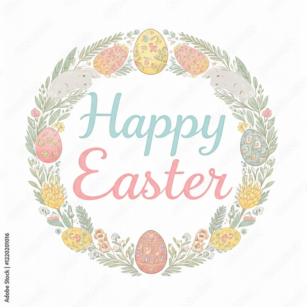 Obraz premium easter greeting card