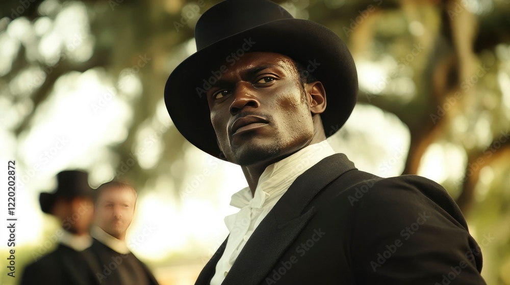 Confident Black Man in Top Confident Black Man in Top