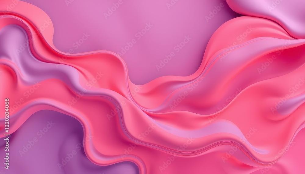 Abstract Pink and Purple Liquid Wave Forms Abstract Pink and Purple Liquid Wave Forms