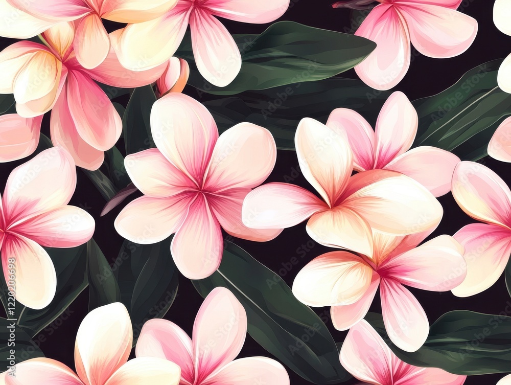 Seamless Frangipani Pattern
Seamless Frangipani Pattern