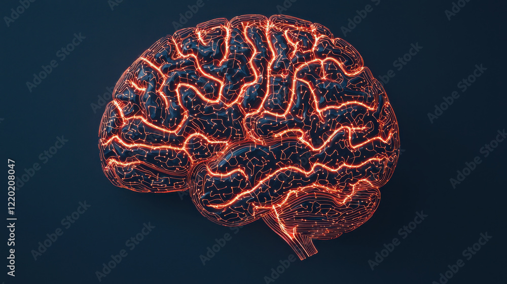 SMART GOAL Concept, conceptual artwork of brain with glowing pathways, symbolizing thought and creativity SMART GOAL Concept, conceptual artwork of brain with glowing pathways, symbolizing thought and creativity
