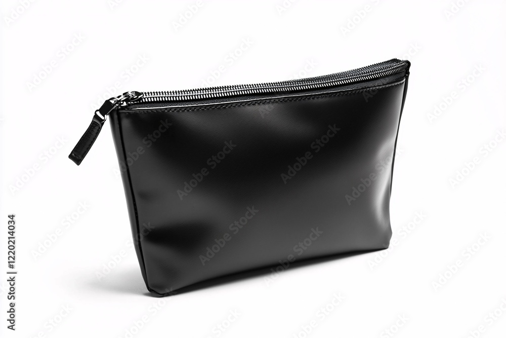 A stylish, spacious zipper pouch with a smooth zipper, perfect for showcasing essentials in product photography, set against a white background. A stylish, spacious zipper pouch with a smooth zipper, perfect for showcasing essentials in product photography, set against a white background.