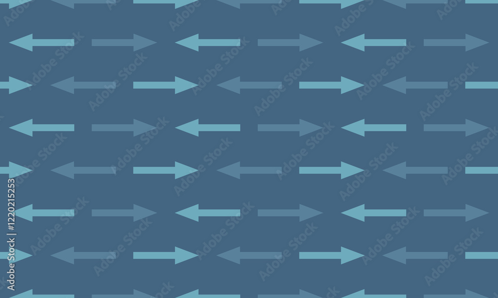 A pattern of arrows on a blue background A pattern of arrows on a blue background