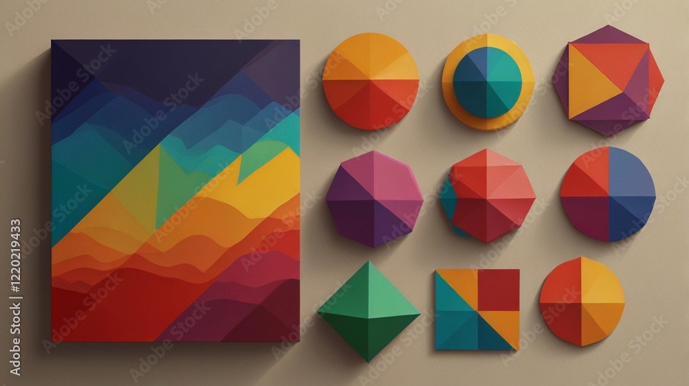 Obraz premium geometry, polygonal