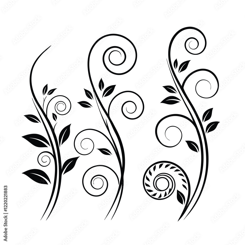a set of 6 black and white graphic design element.eps a set of 6 black and white graphic design element.eps