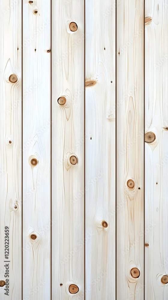 Fototapeta premium Light wood planks vertical wall texture background