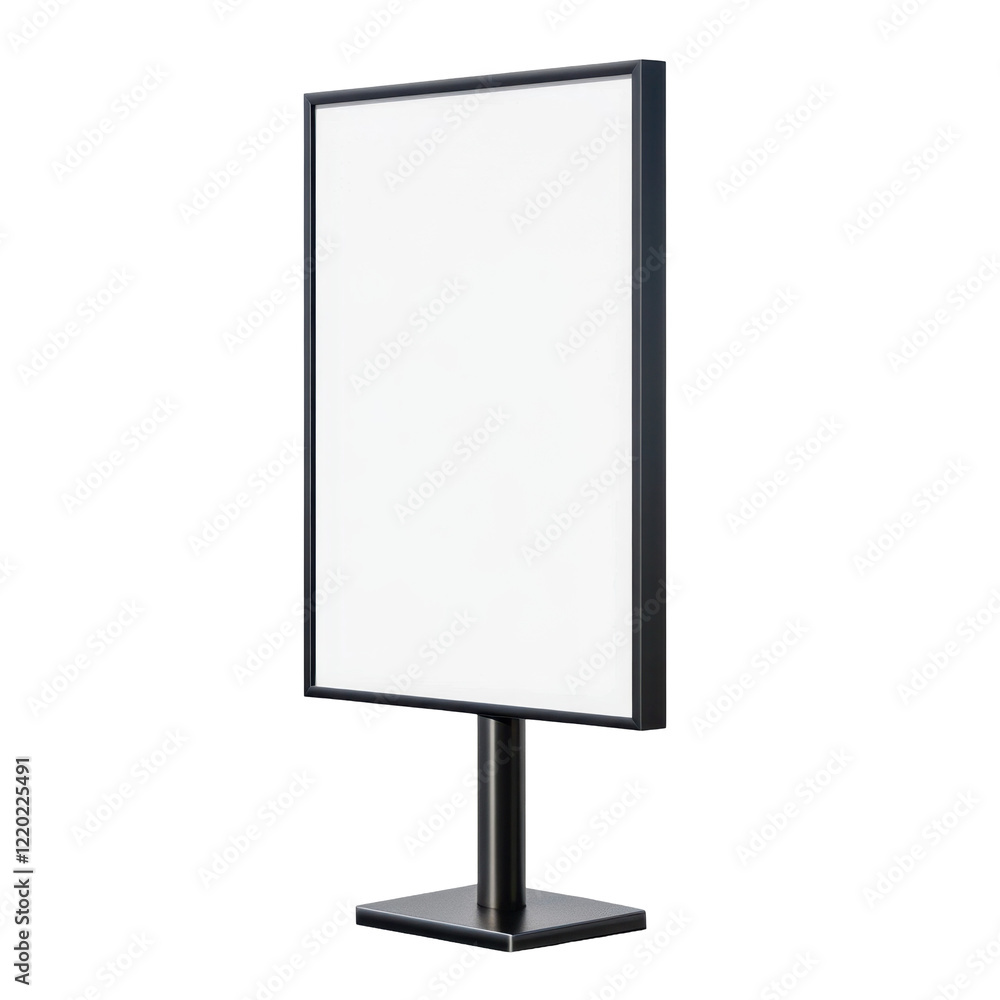 Blank billboard on white background. Blank billboard on white background.