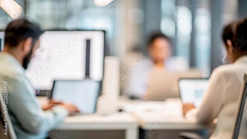 Indian HR Professionals Managing Employee Records Digitally - HR professionals using digital tools to manage and update employee records in a corporate office.	
