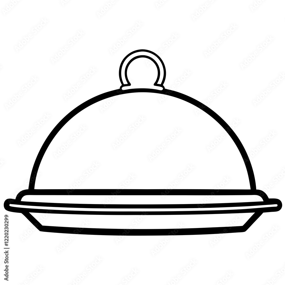 Creative Line Art Serving Tray Designs