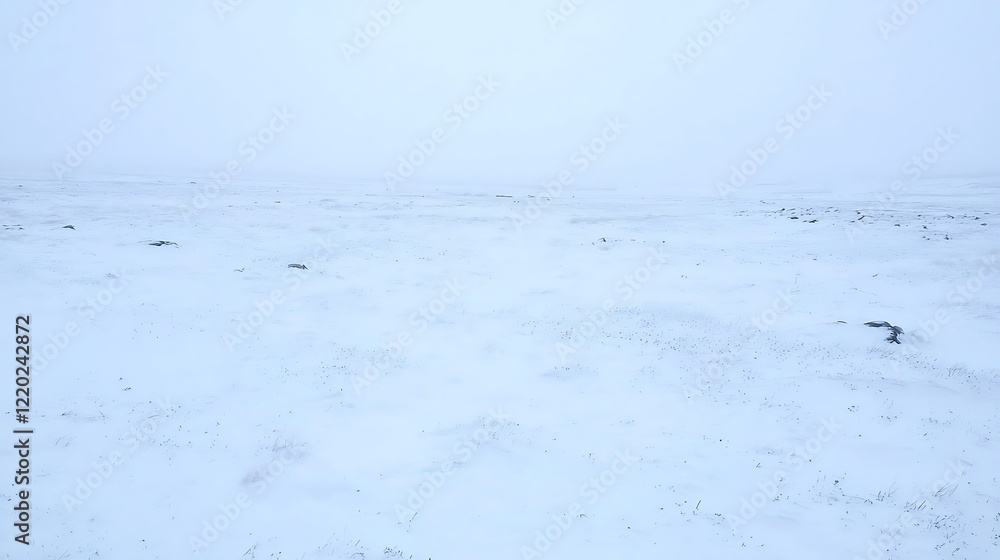 Obraz premium A soft and quiet morning sky with hues of pale blue blending gently into the white expanse, evoking the calmness of early dawn
