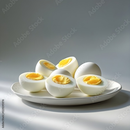 boiled egg on a plate