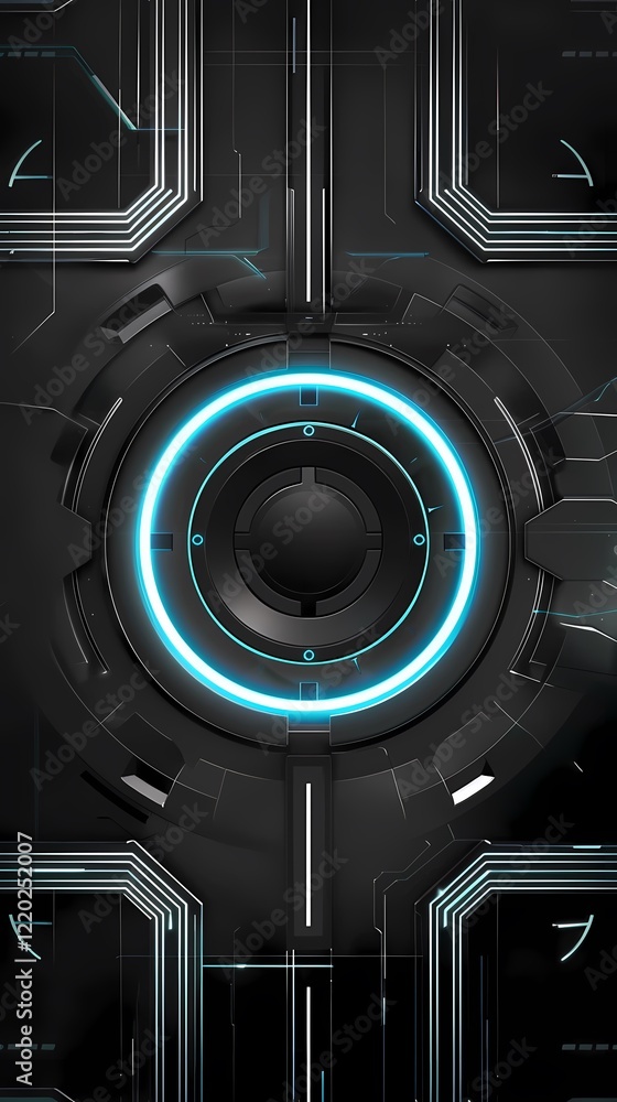 digital technology futuristic 3d circular vortex poster background digital technology futuristic 3d circular vortex poster background