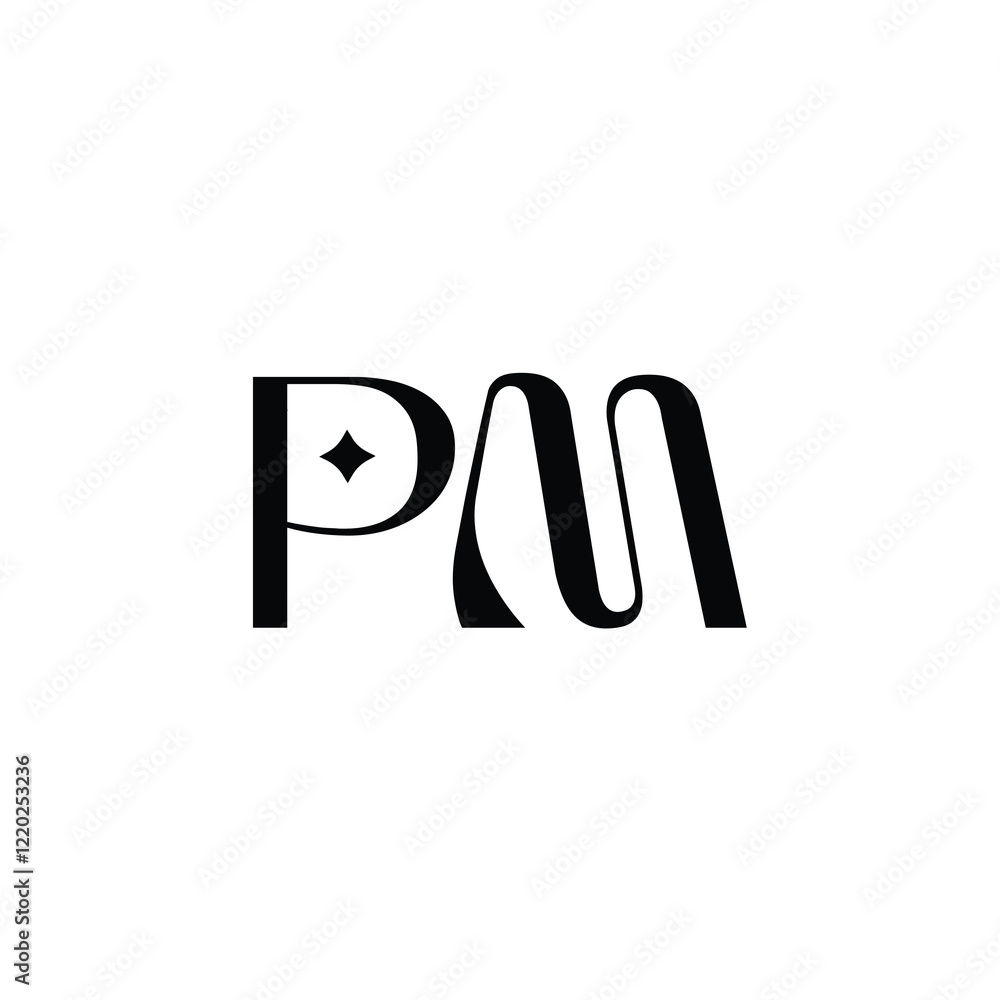 PM monogram logo design letter text name symbol monochrome logotype alphabet character simple logo PM monogram logo design letter text name symbol monochrome logotype alphabet character simple logo