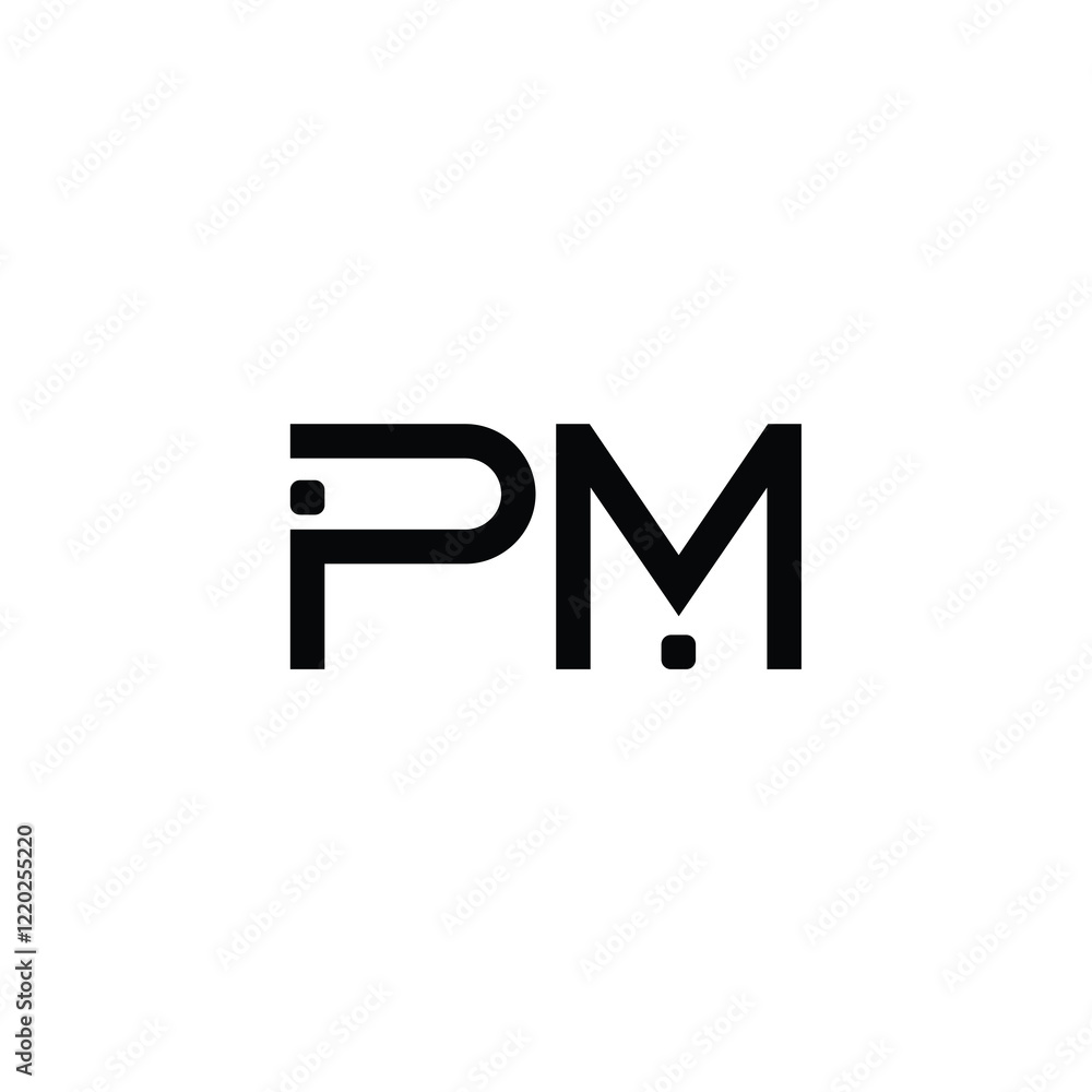 PM monogram logo design letter text name symbol monochrome logotype alphabet character simple logo PM monogram logo design letter text name symbol monochrome logotype alphabet character simple logo