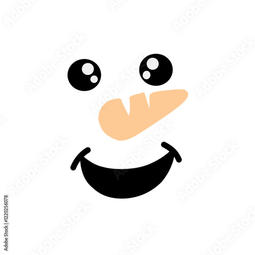 Snowman Faces icon cartoon