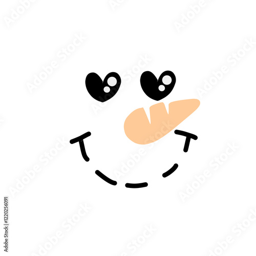 Snowman Faces icon cartoon