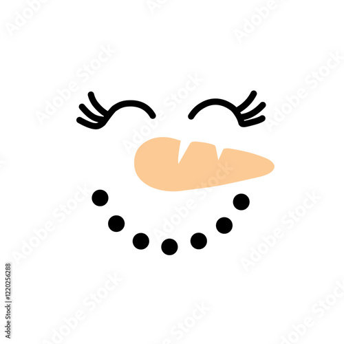 Snowman Faces icon cartoon
