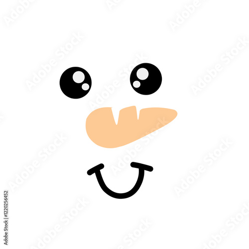 Snowman Faces icon cartoon