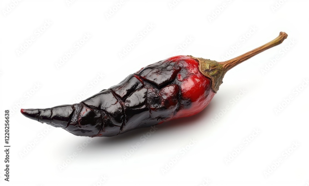Dried red chili pepper on white background Dried red chili pepper on white background