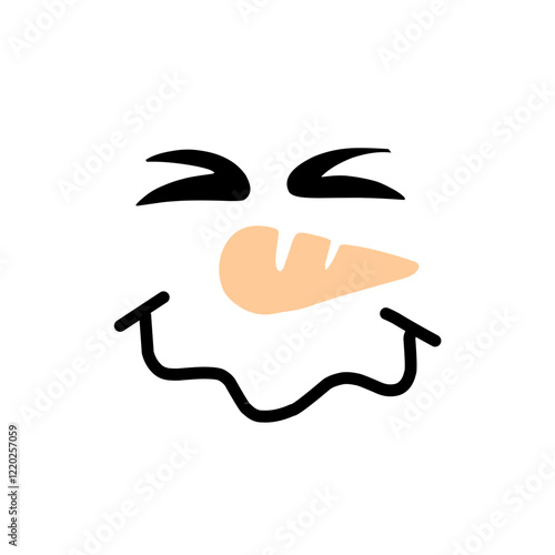 Snowman Faces icon cartoon