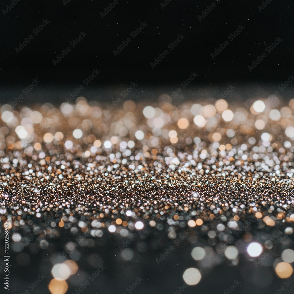 Sparkling Gold Silver Glitter Background Texture Sparkling Gold Silver Glitter Background Texture