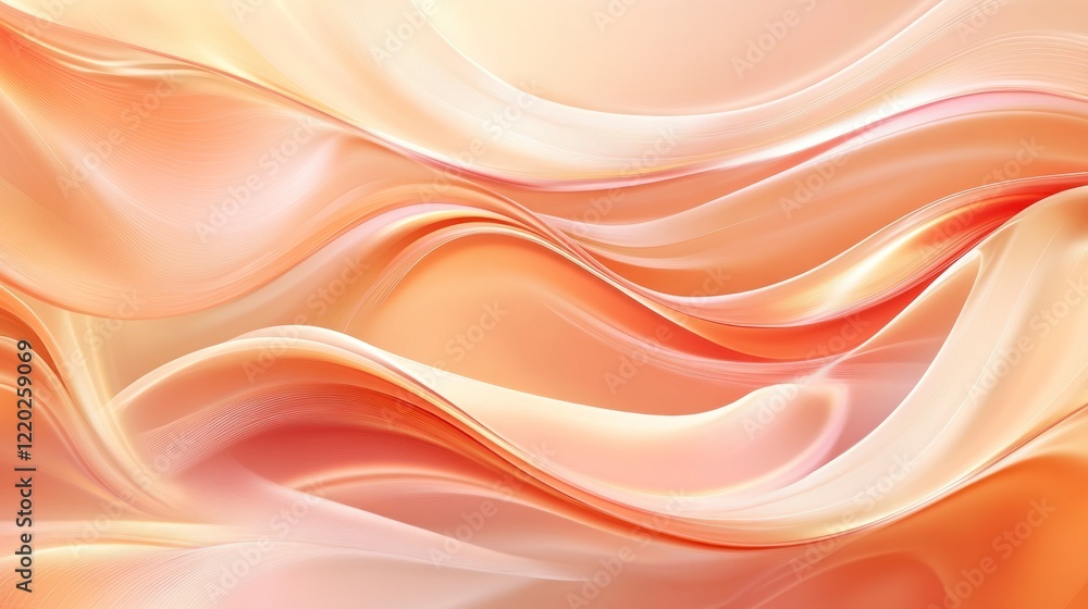 Abstract background with swirling peach and coral liquid paint strokes, creating an elegant and fluid pattern. Abstract background with swirling peach and coral liquid paint strokes, creating an elegant and fluid pattern.
