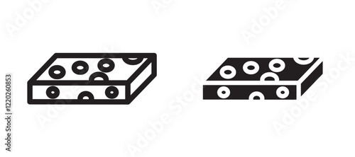 Halva icons in outline and stroke versions