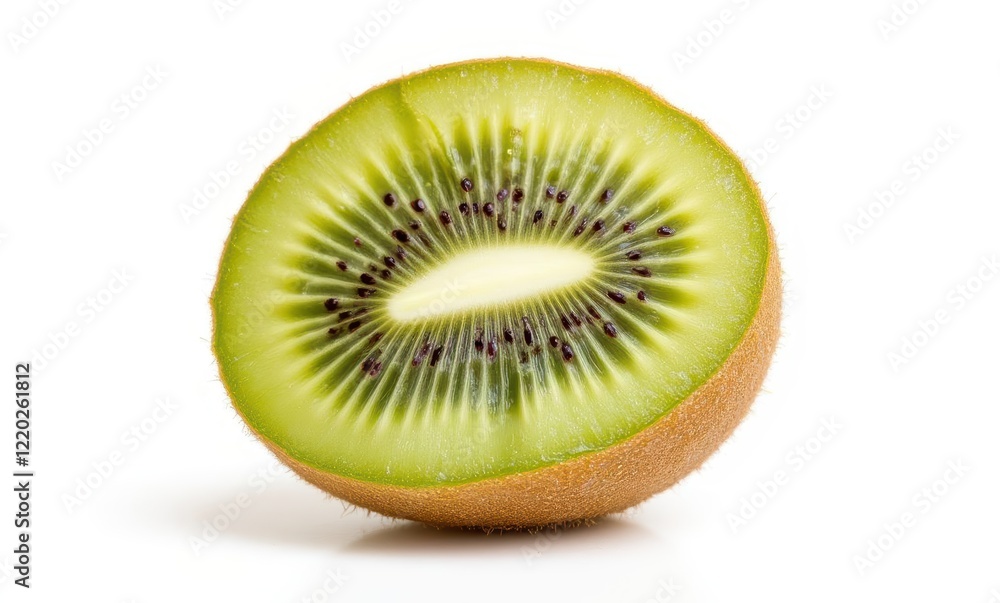Freshly sliced kiwi fruit showing vibrant green Freshly sliced kiwi fruit showing vibrant green