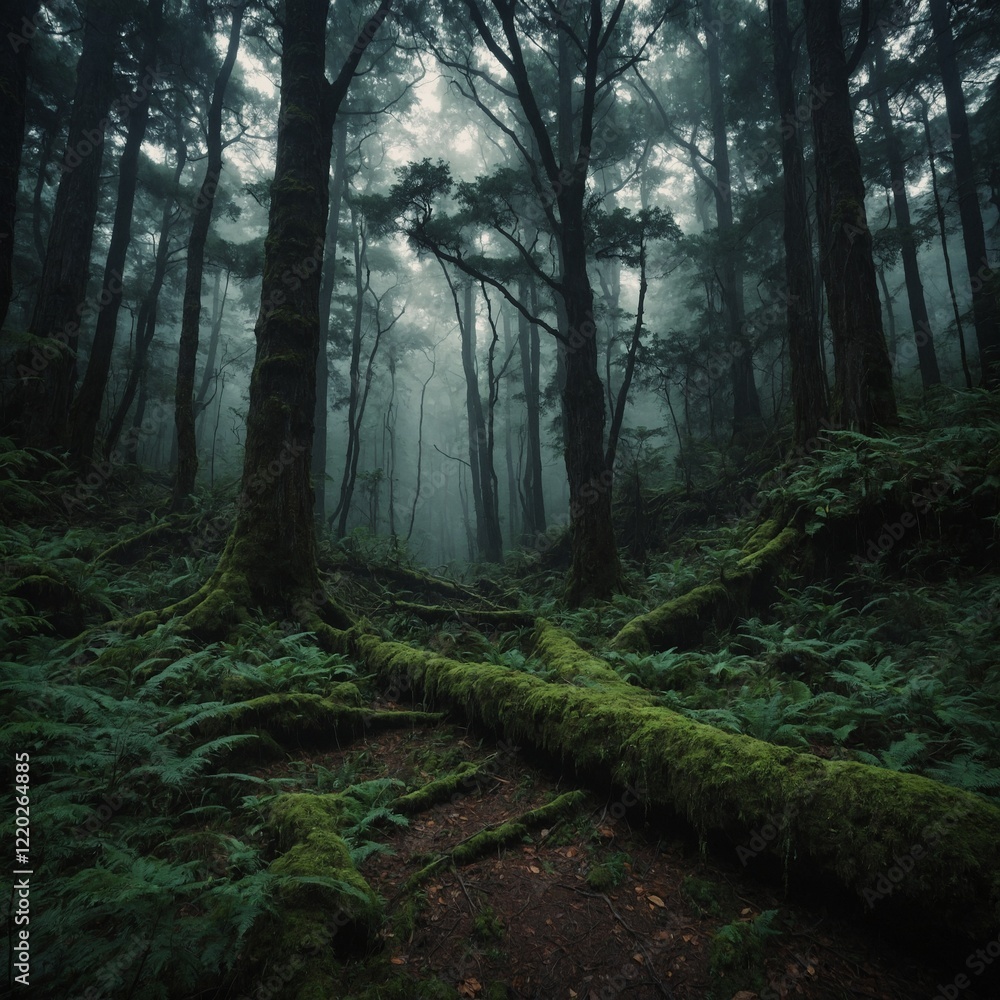 Fototapeta premium Describe a deep forest that is home to an ancient, wise spirit.