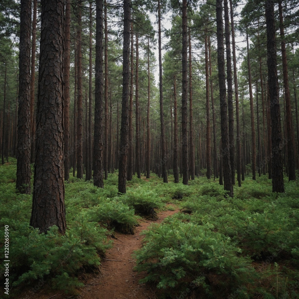 Fototapeta premium How does the fragrance of pine or fresh earth make you feel when walking through a forest?