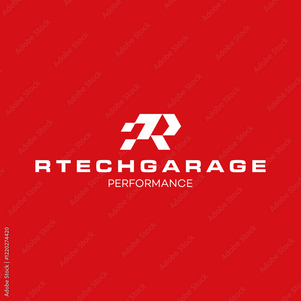 Obraz premium Letter R Automotive performance vector logo templates, Car Garage Premium Concept, vector illustrations car workshop icon sign