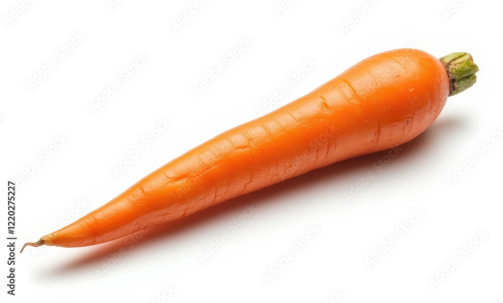 Fresh organic orange carrot on white background Fresh organic orange carrot on white background