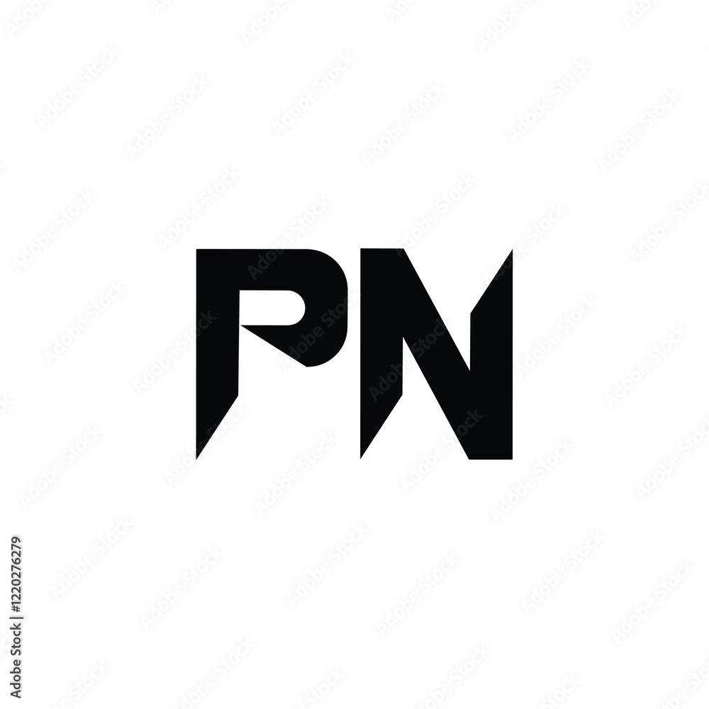 PN monogram logo design letter text name symbol monochrome logotype alphabet character simple logo PN monogram logo design letter text name symbol monochrome logotype alphabet character simple logo
