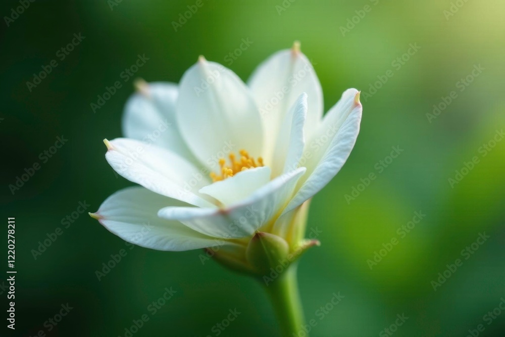 Delicate white blooms of chameleon plant unfold, texture, delicate, white Delicate white blooms of chameleon plant unfold, texture, delicate, white