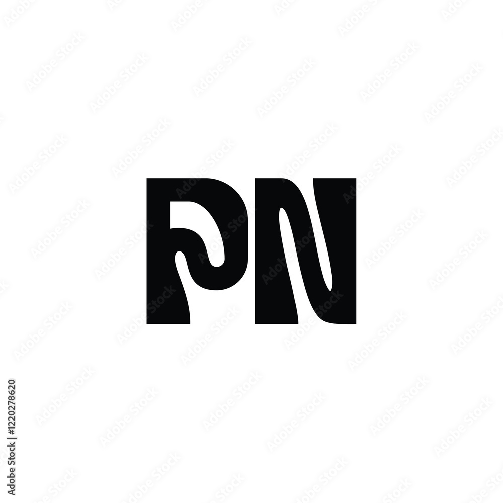 PN monogram logo design letter text name symbol monochrome logotype alphabet character simple logo PN monogram logo design letter text name symbol monochrome logotype alphabet character simple logo