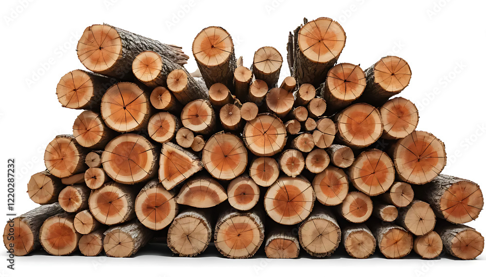 Stacked Wood Logs Pile Natural Lumber Texture Stacked Wood Logs Pile Natural Lumber Texture